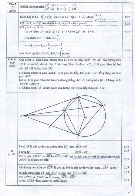 Sở GD&ĐT Nam Định công bố đáp án chuẩn thi lớp 10 công lập ảnh 3