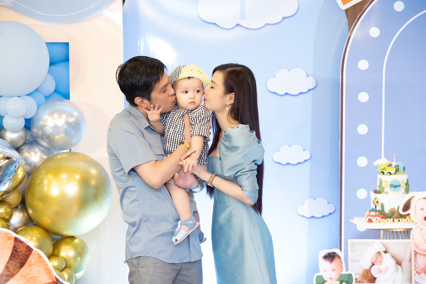 Tuấn Anh và Xuân Thanh cùng bé Tiger. Ảnh: NVCC Tuấn Anh và Xuân Thanh cùng bé Tiger. Ảnh: NVCC