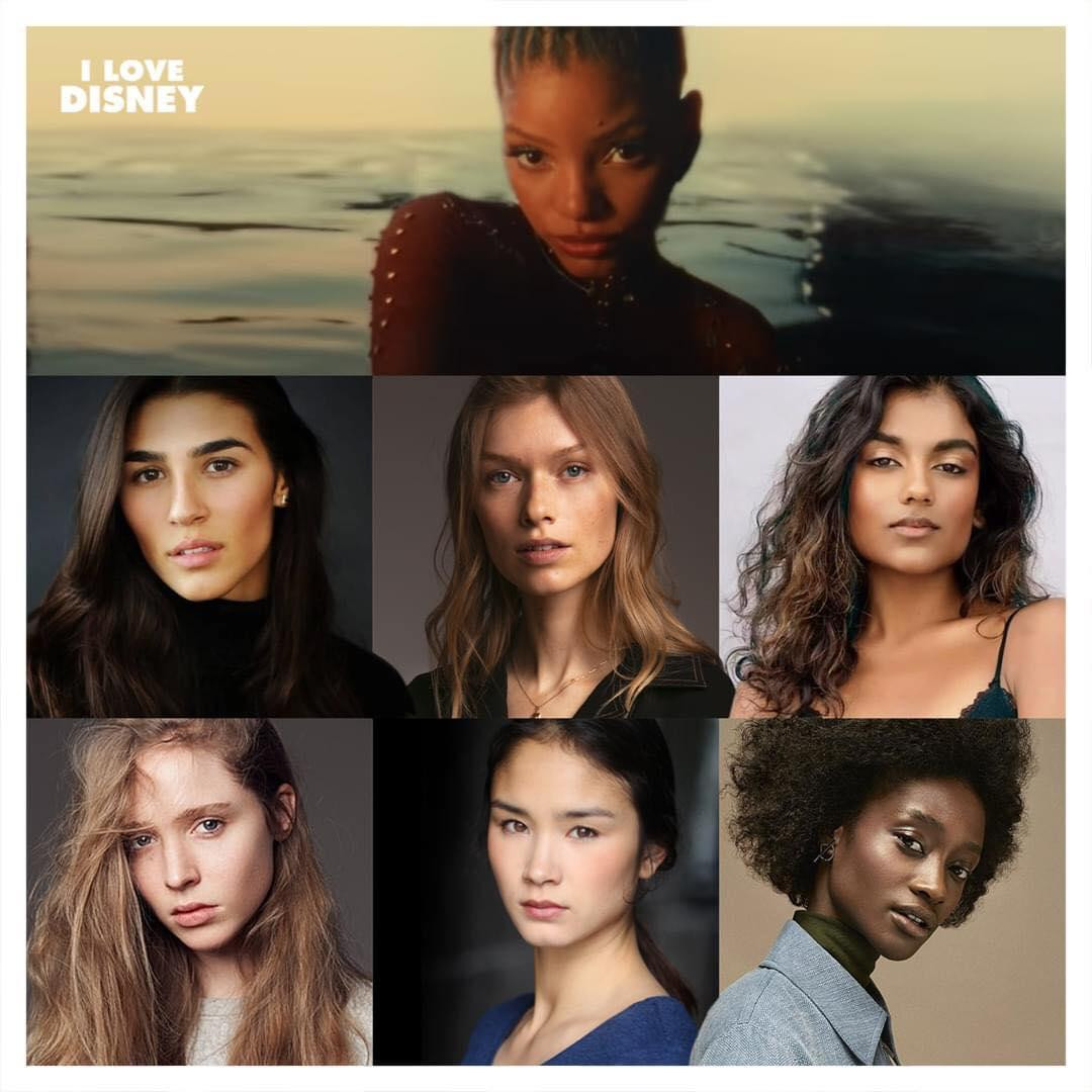 Chân dung hội chị em bạn dì sẽ đồng hành cùng "Ariel" Halle Bailey trên hành trình sắp tới. (Nguồn: Fanpage I Love Disney) Chân dung hội chị em bạn dì sẽ đồng hành cùng "Ariel" Halle Bailey trên hành trình sắp tới. (Nguồn: Fanpage I Love Disney)