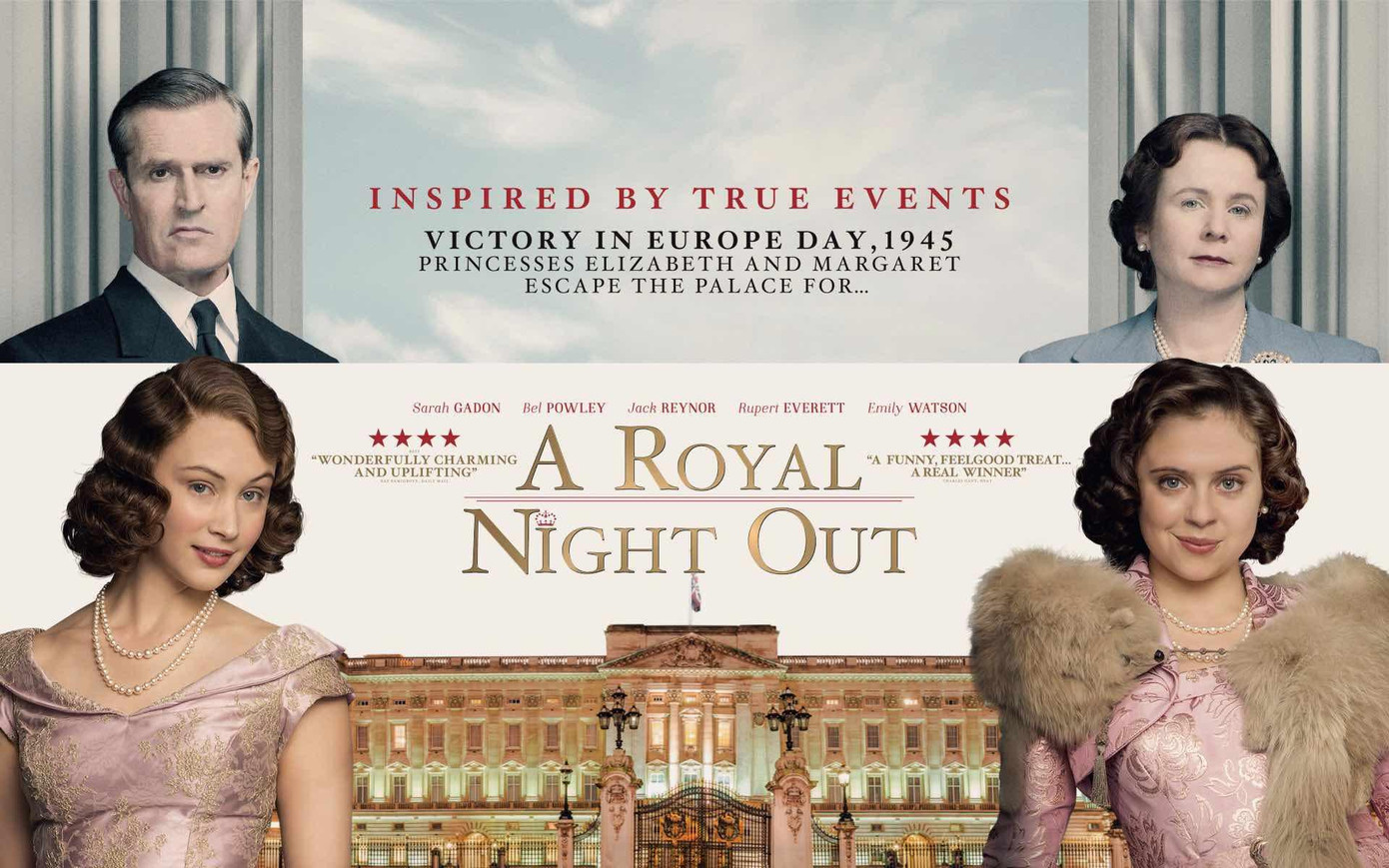 &quot;A Royal Night Out&quot; mang đến một hình ảnh công chúa Elizabeth trẻ trung, ngọt ngào nhưng không kém phần tinh nghịch. (Nguồn: Internet)