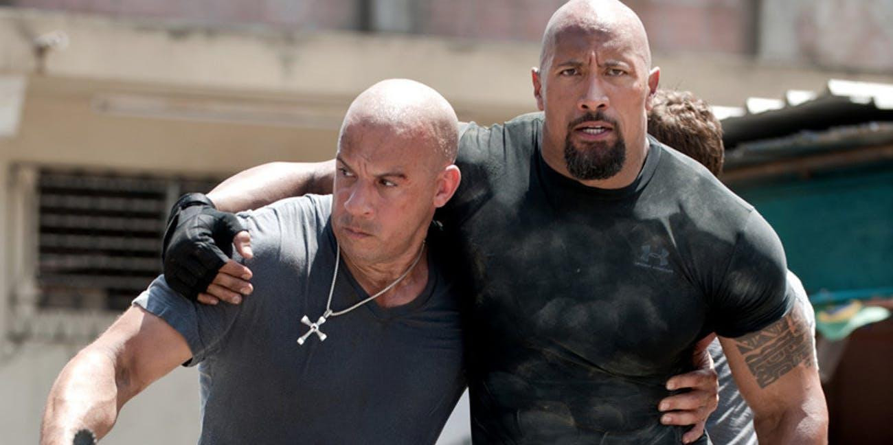 Từ những người đồng nghiệp cùng tạo nên thành công cho thương hiệu &quot;Fast &amp; Furious&quot;, nay Vin Diesel và The Rock đã đường ai nấy đi. (Nguồn: Internet)