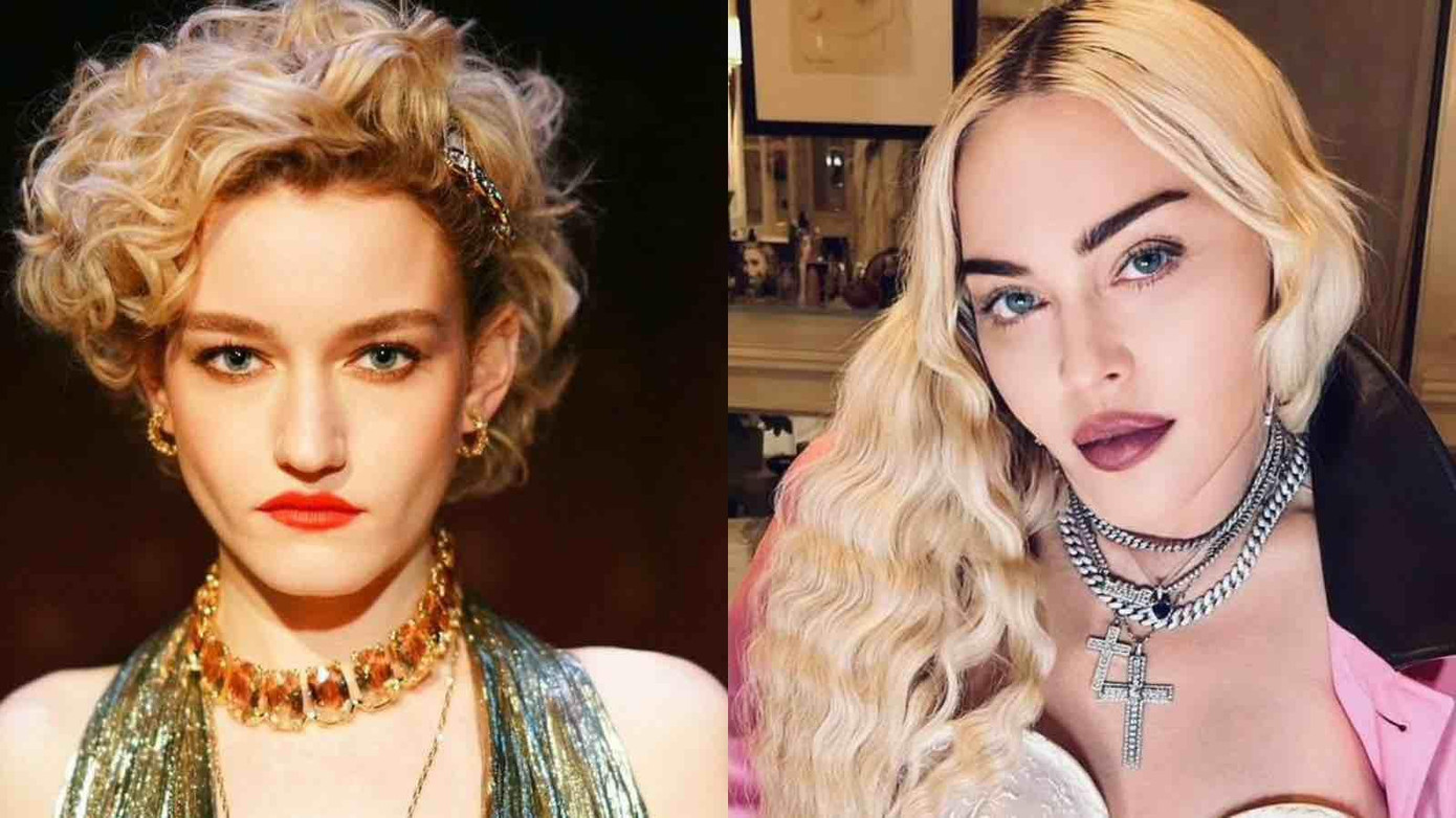 Diễn viên Julia Garner (trái) và huyền thoại Madonna (phải). (Nguồn: Internet) Diễn viên Julia Garner (trái) và huyền thoại Madonna (phải). (Nguồn: Internet)