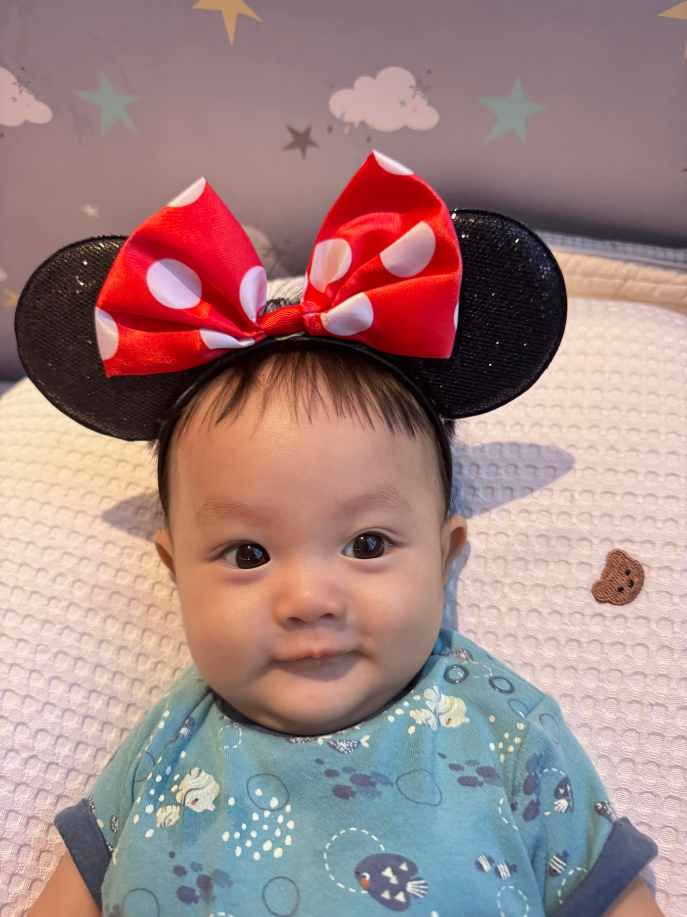 Đàm Thu Trang khoe vẻ kháu khỉnh của quý tử.