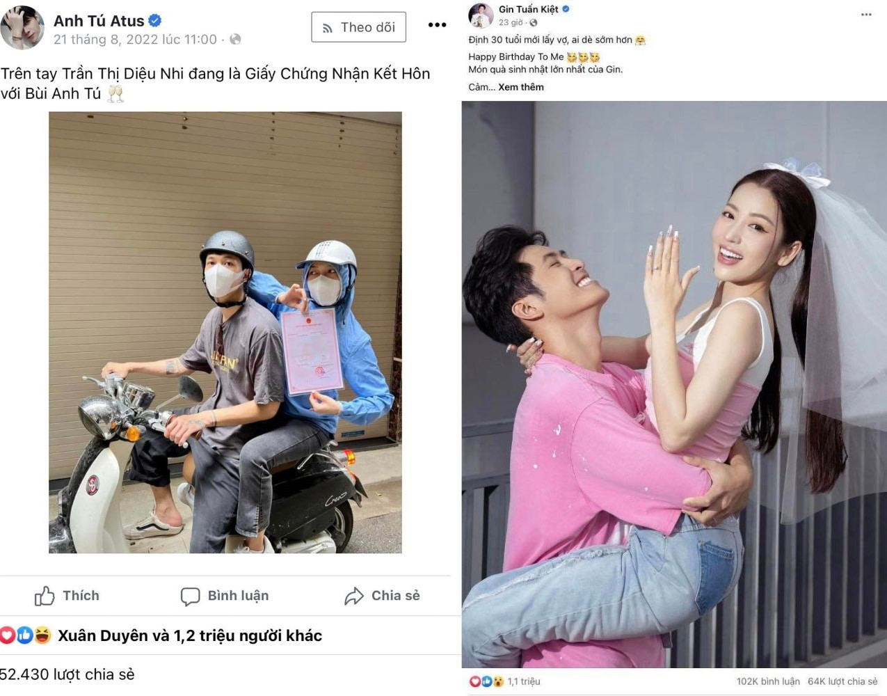 Bức ảnh &quot;đánh dấu chủ quyền&quot; đều nhận về lượt tương tác lớn với hơn 1 triệu like.