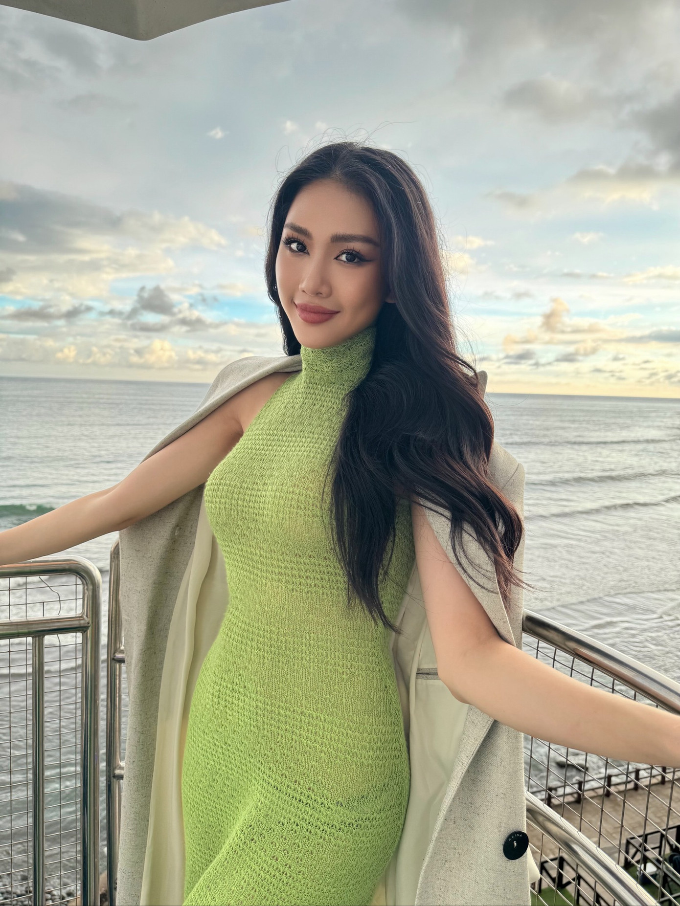 Quỳnh Hoa ngày càng thể hiện phong độ tốt khi xuất hiện tại Miss Universe 2023.