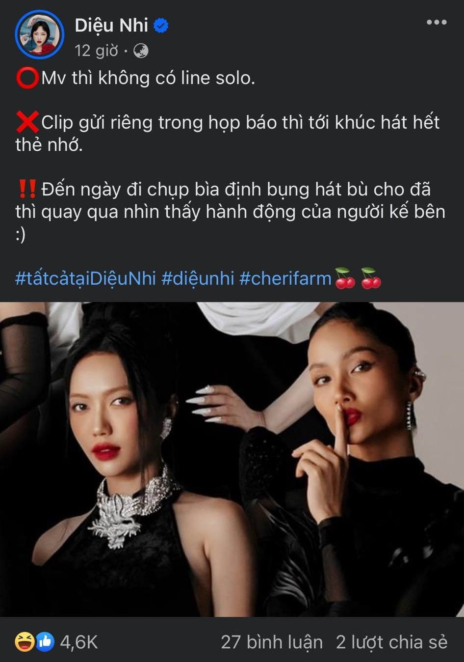 Hoa hậu H'Hen Niê "ngăn cản kịp thời" trước khi Diệu Nhi định cất tiếng hát. Hoa hậu H'Hen Niê "ngăn cản kịp thời" trước khi Diệu Nhi định cất tiếng hát.