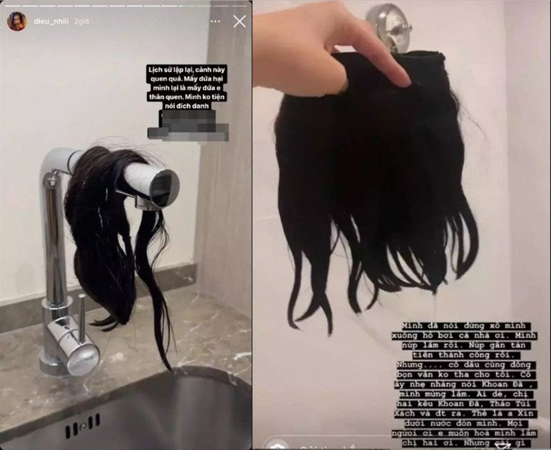 Diệu Nhi liên tục cầu cứu cộng đồng mạng sau khi tìm lại mái tóc. Diệu Nhi liên tục cầu cứu cộng đồng mạng sau khi tìm lại mái tóc.