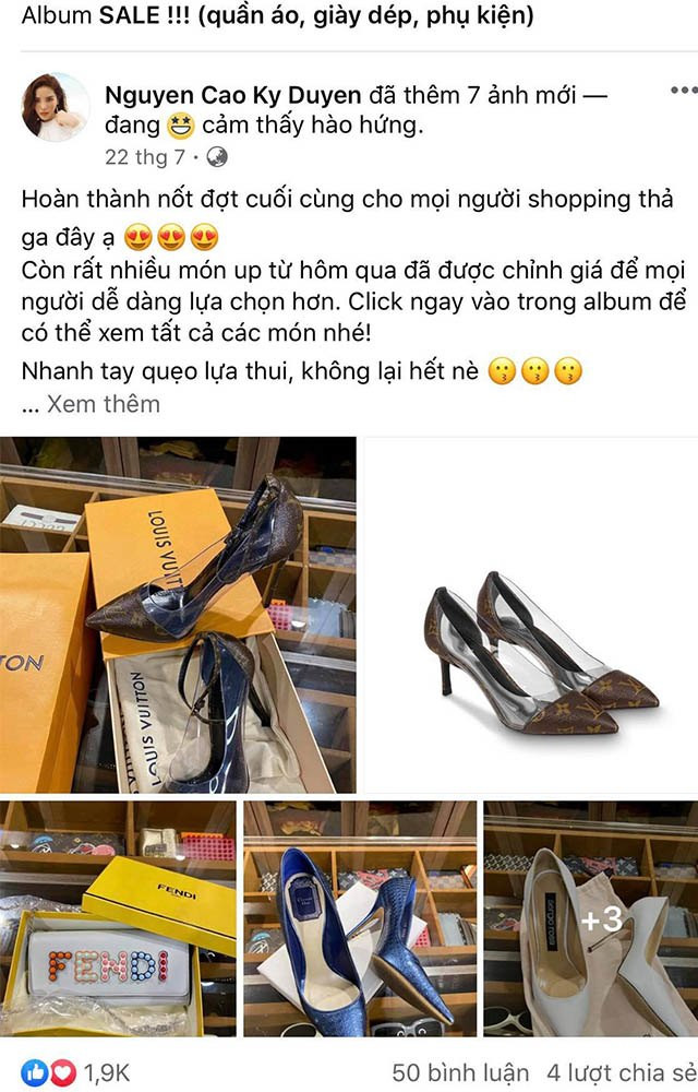 Hoa hậu Kỳ Duyên thanh lý một số những mặt hàng xa xỉ.