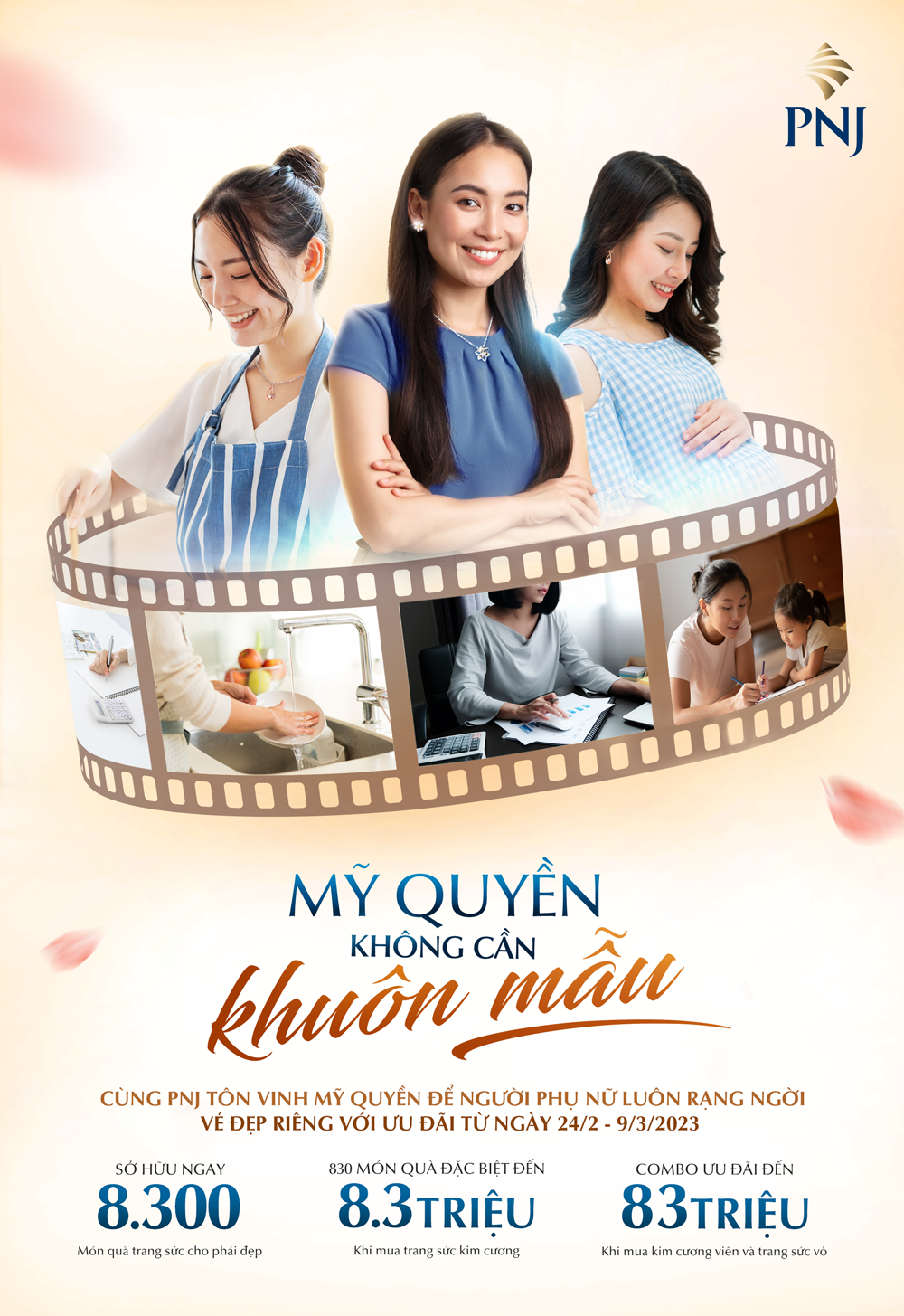 PNJ lan tỏa thông điệp "Mỹ quyền không cần khuôn mẫu".