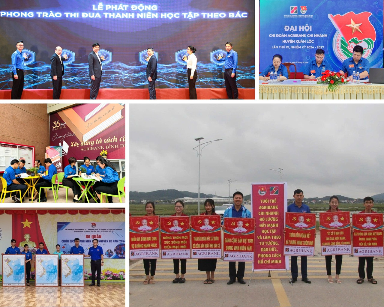 Nhiều phong trào, hoạt động được các cơ sở đoàn triển khai mạnh mẽ, góp phần xây dựng và lan tỏa hình ảnh thương hiệu Agribank gần gũi, thân thiện, văn minh Nhiều phong trào, hoạt động được các cơ sở đoàn triển khai mạnh mẽ, góp phần xây dựng và lan tỏa hình ảnh thương hiệu Agribank gần gũi, thân thiện, văn minh