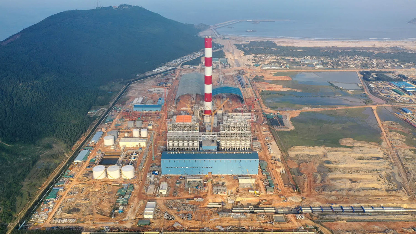 Công trường xây dựng Nhà máy Nhiệt điện Quảng Trạch I Công trường xây dựng Nhà máy Nhiệt điện Quảng Trạch I