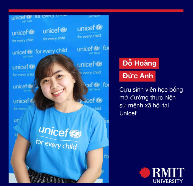 Đỗ Hoàng Đức Anh chia sẻ: “Học bổng RMIT là bệ phóng giúp tôi thực hiện hoài bão và những kế hoạch sau này”.