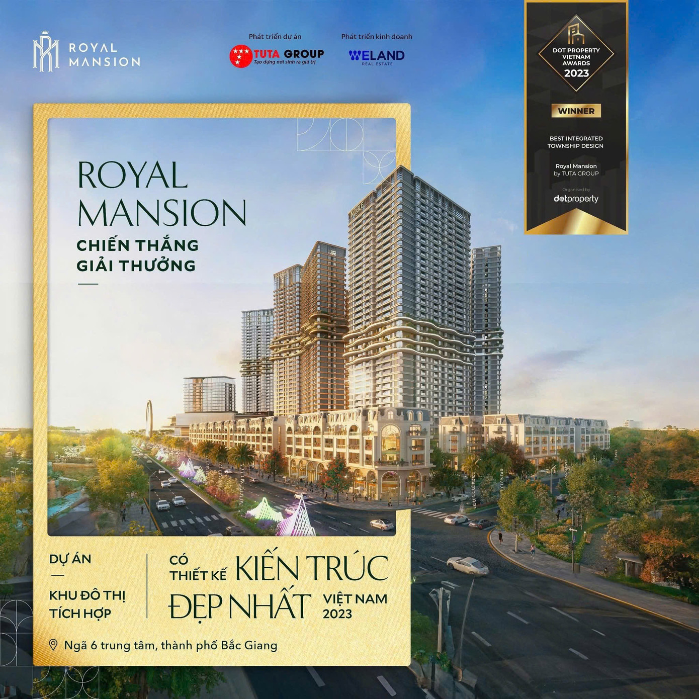 Royal Mansion khi hoàn thiện được kỳ vọng là biểu tượng nhận diện thành phố Bắc Giang Royal Mansion khi hoàn thiện được kỳ vọng là biểu tượng nhận diện thành phố Bắc Giang