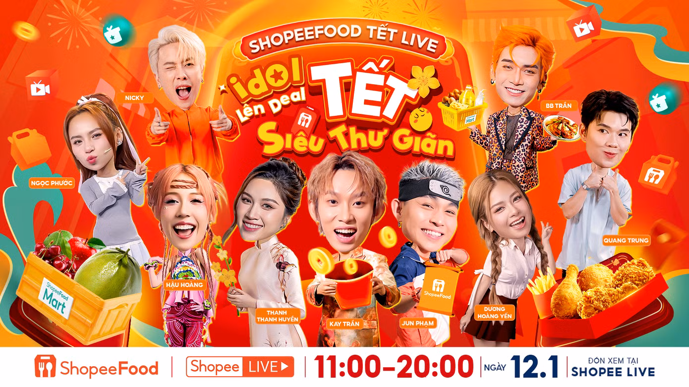Đặt lịch xem “Idol Lên Deal - Tết Siêu Thư Giãn” 12.1 ngay từ bây giờ để không bỏ lỡ livestream marathon “đỉnh nóc kịch trần” trước thềm Tết ta.