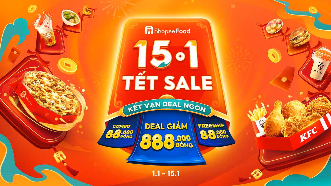 Chương trình “15.1 Tết Sale - Kết Vạn Deal Ngon” diễn ra từ ngày 1 đến ngày 15.1 hứa hẹn tiếp tục mang đến cho người dùng một năm tài lộc rạng ngời trong năm 2025.