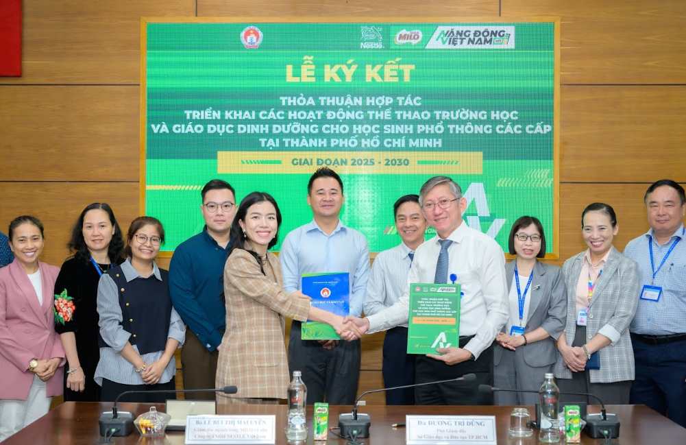 Nestlé Việt Nam và Sở Giáo dục và Đào tạo TP.HCM ký kết Thỏa thuận hợp tác chiến lược giai đoạn 2025 – 2030 Nestlé Việt Nam và Sở Giáo dục và Đào tạo TP.HCM ký kết Thỏa thuận hợp tác chiến lược giai đoạn 2025 – 2030