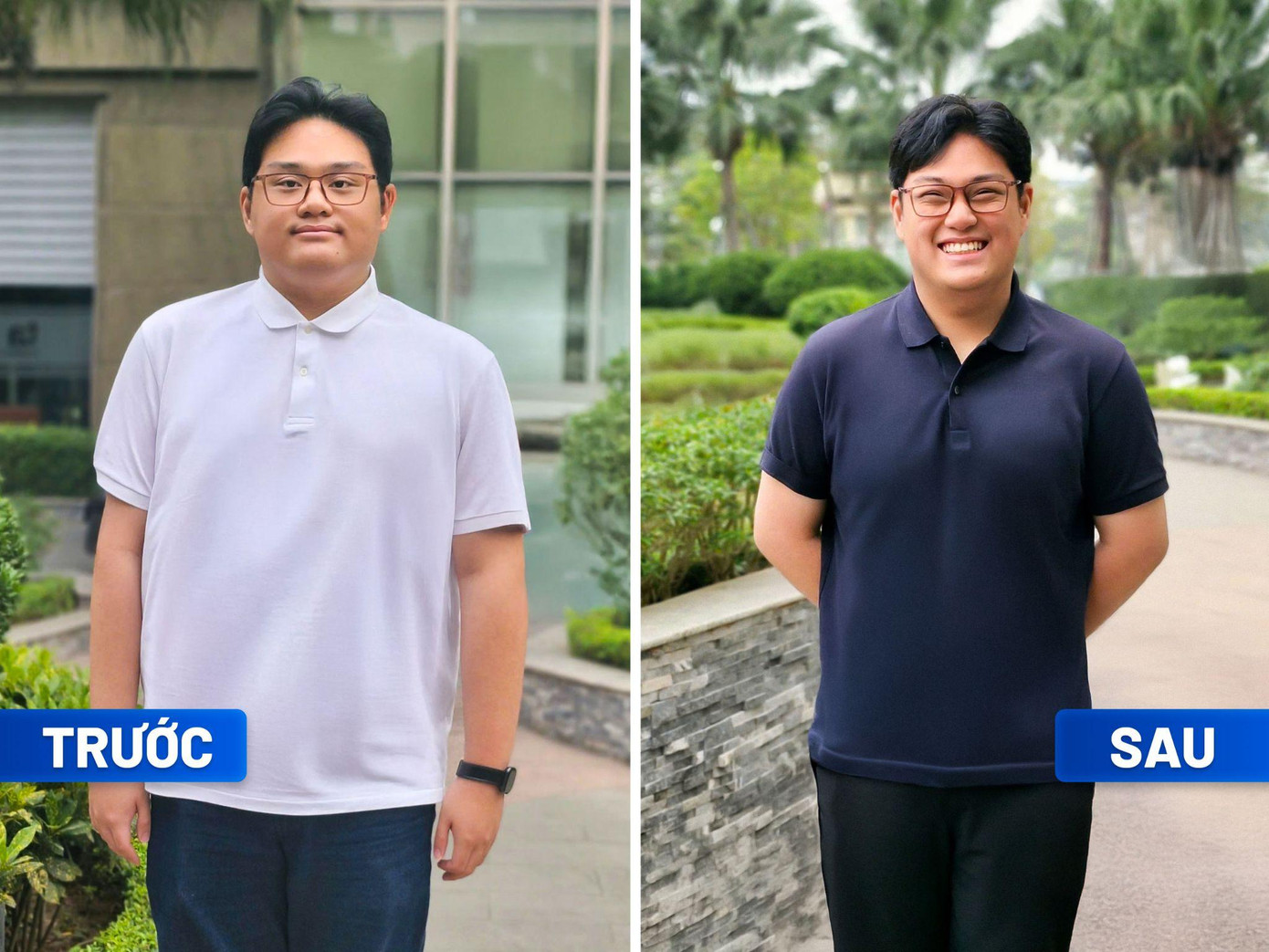 Sau 6 tuần điều trị, anh Hà giảm 8kg, các chỉ số mỡ máu, axit uric đều về mức bình thường. Ảnh: BVĐK Tâm Anh