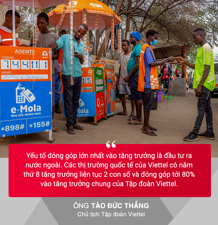 Năm 2024, Movitel (Viettel Mozambique) đã vươn lên số 1 về thị phần, đưa Viettel chiếm vị trí số 1 tại 7 quốc gia đang đầu tư.
