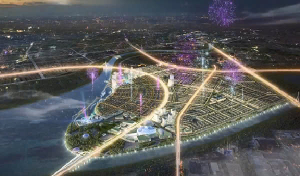 Phối cảnh dự án Khu đô thị và Dịch vụ Tràng Cát