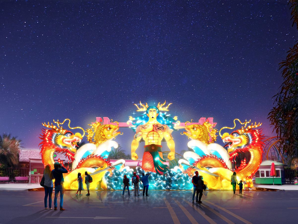 Những câu chuyện văn hóa Việt đặc sắc sẽ được các tác phẩm đèn lồng khổng lồ tái hiện thông qua ngôn ngữ của ánh sáng và màu sắc (Nguồn: BTC) Những câu chuyện văn hóa Việt đặc sắc sẽ được các tác phẩm đèn lồng khổng lồ tái hiện thông qua ngôn ngữ của ánh sáng và màu sắc (Nguồn: BTC)