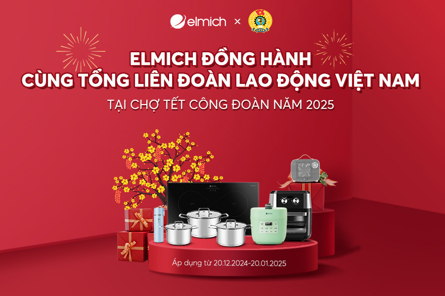 Elmich đồng hành cùng Tổng liên đoàn Lao động Việt Nam trong chương trình "Chợ Tết Công Đoàn 2025"