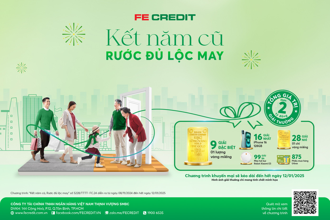 FE CREDIT thường xuyên triển khai các chương trình ưu đãi với nhiều quà tặng giá trị. Ảnh: FE CREDIT