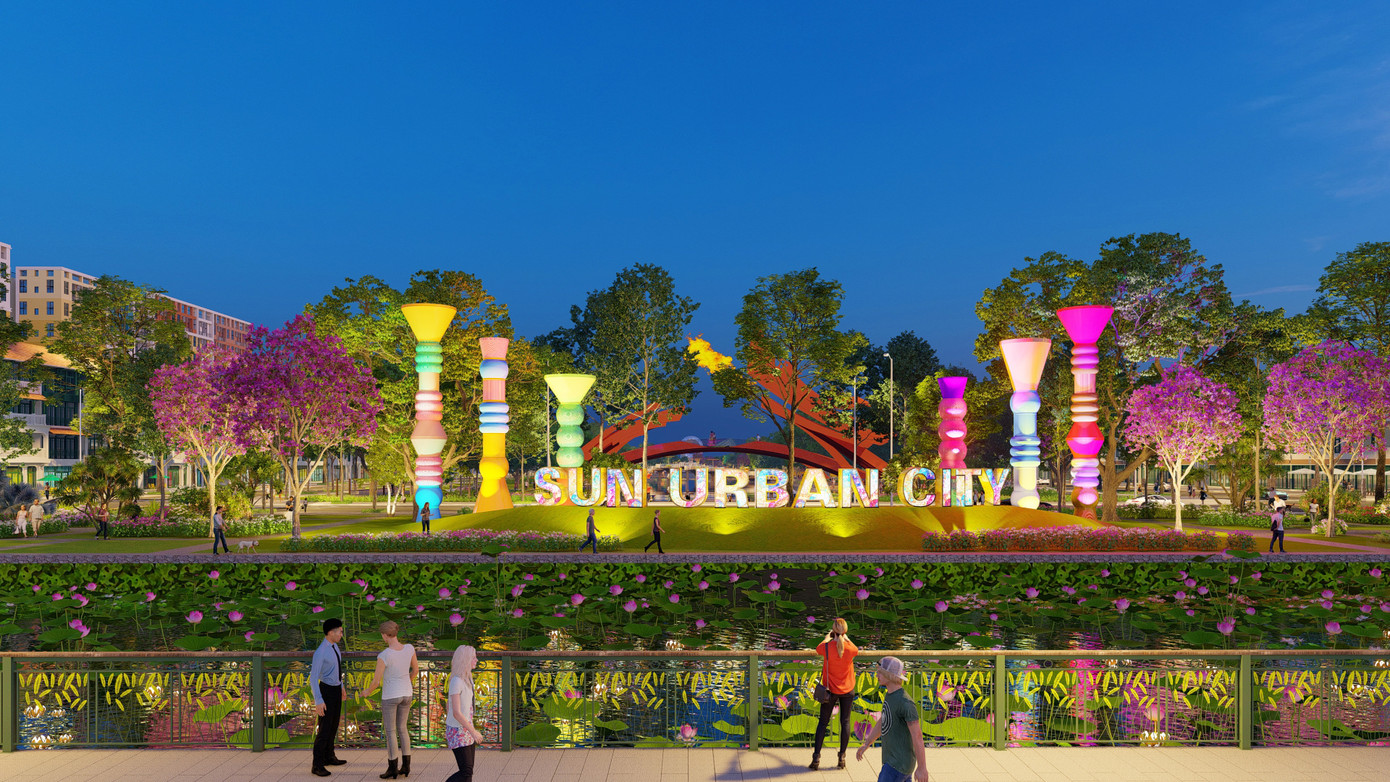Sun Urban City Hà Nam hứa hẹn trở thành điểm sáng đầu tư với giá trị tài sản gia tăng cùng hạ tầng giao thông hiện đại. Ảnh phối cảnh minh họa: Sun Property