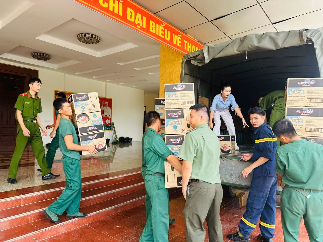 Omachi kịp thời chung tay tiếp sức lực lượng tuyến đầu ứng phó với cơn bão Yagi