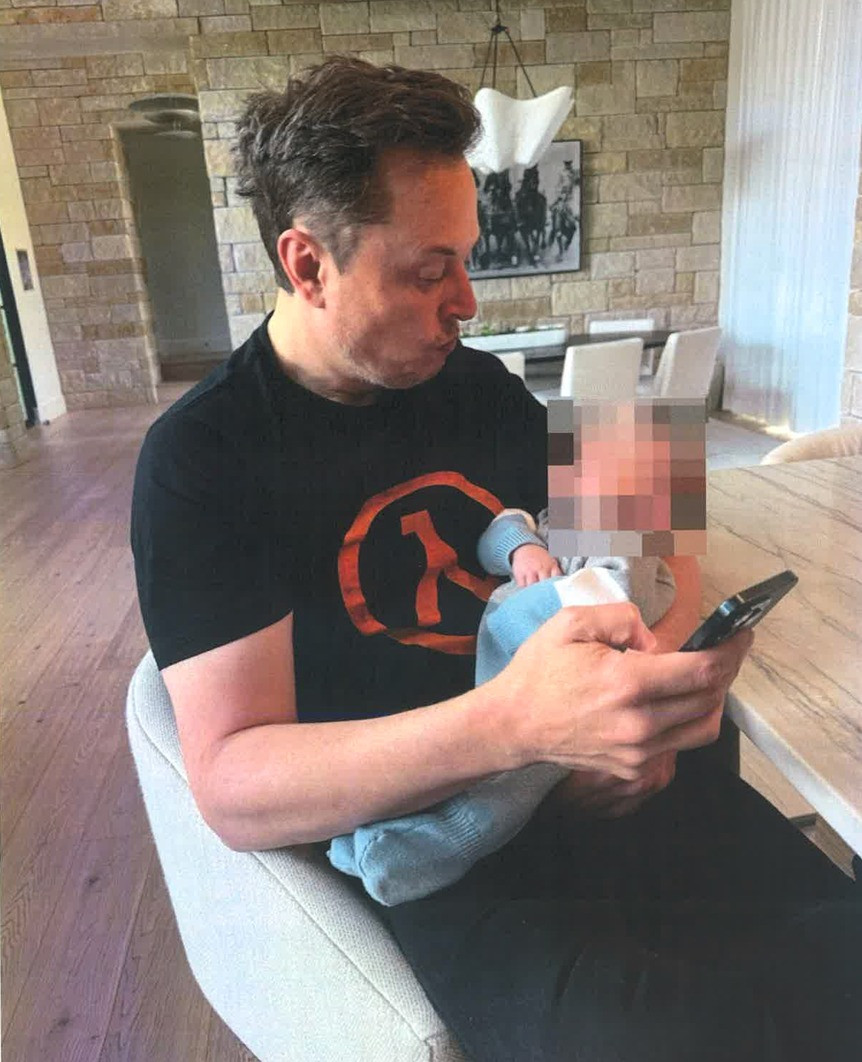 Nữ nhà văn công khai một số bằng chứng về tuyên bố Elon Musk là cha con trai thứ 2 của cô. Ảnh: NY Courts.