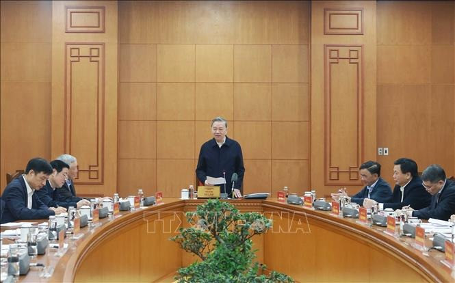 Tổng Bí thư Tô Lâm phát biểu. Ảnh: Thống Nhất/TTXVN. Tổng Bí thư Tô Lâm phát biểu. Ảnh: Thống Nhất/TTXVN.