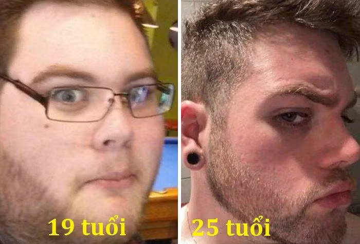 Chàng trai trong ảnh cho biết là anh đã giảm 85 kg sau 6 năm.