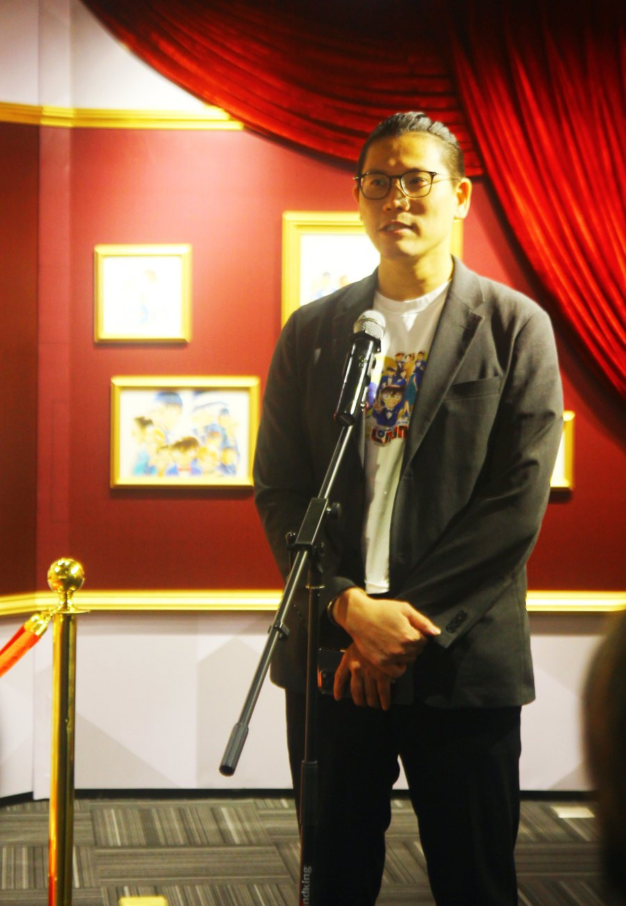 Ông Shonosuke Morita chia sẻ về tinh thần của bộ truyện tranh "Thám tử lừng danh Conan". Ông Shonosuke Morita chia sẻ về tinh thần của bộ truyện tranh "Thám tử lừng danh Conan".