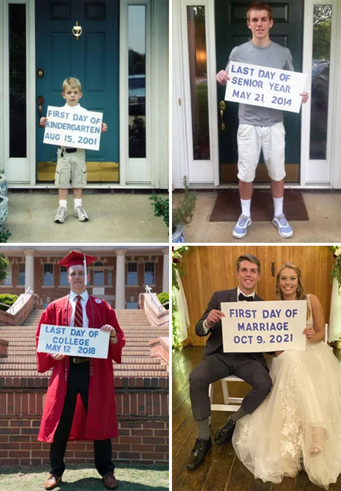 Một anh chàng rất chăm chụp lại các dịp quan trọng trong đời.