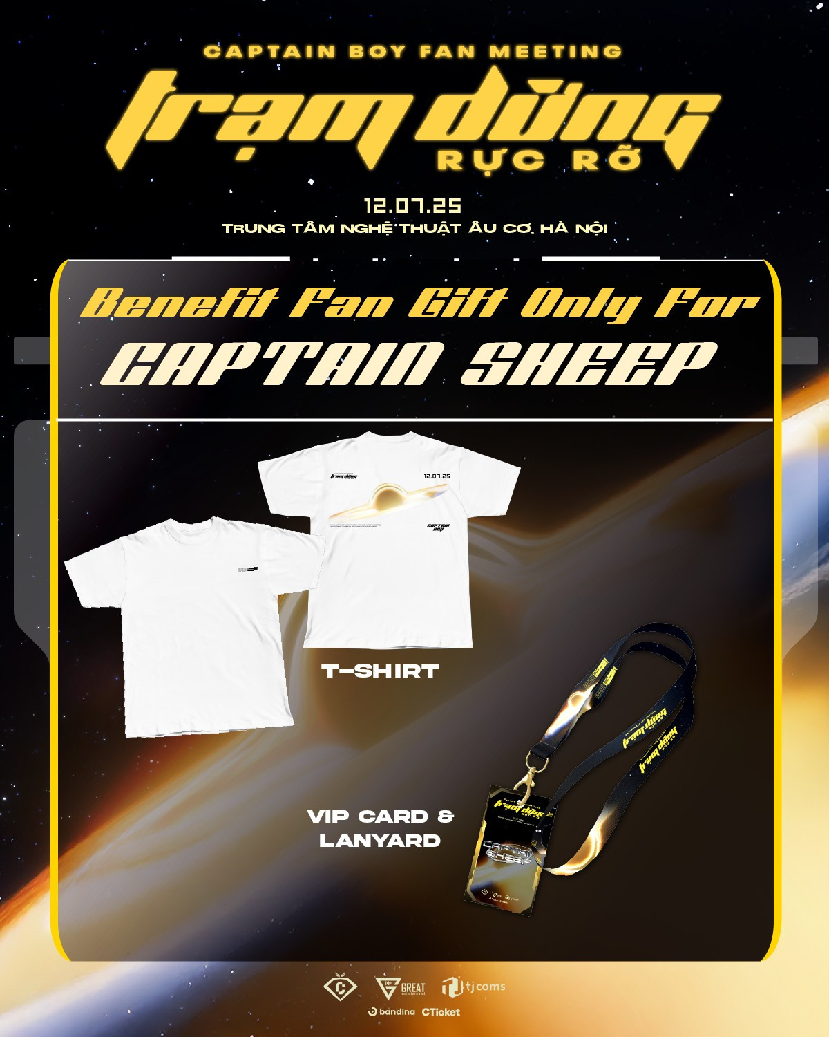 Quà tặng đặc biệt dành cho hạng vé cao nhất Captain Sheep.