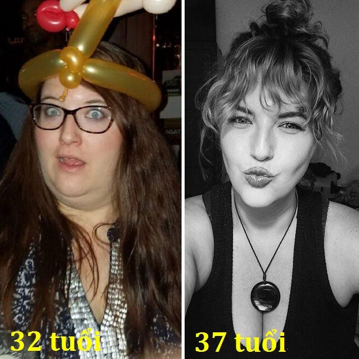 Giảm 75 kg, có thói quen chăm sóc da, biết cách trang điểm phù hợp, cắt tóc, thay đổi kiểu tóc mái đã giúp cô ấy xinh hơn hẳn 5 năm trước. Giảm 75 kg, có thói quen chăm sóc da, biết cách trang điểm phù hợp, cắt tóc, thay đổi kiểu tóc mái đã giúp cô ấy xinh hơn hẳn 5 năm trước.