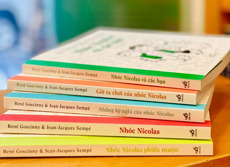 5 cuốn sách thiếu nhi về nhóc Nicolas đã phát hành tại Việt Nam.