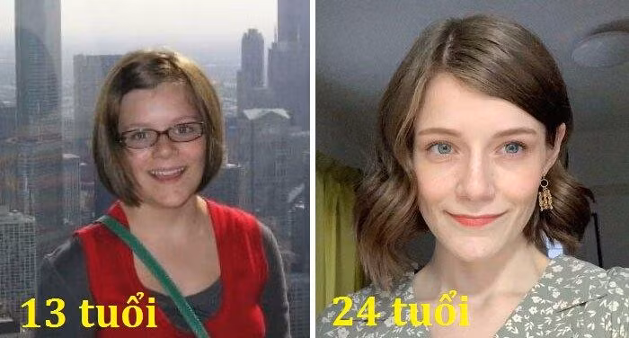 Cô gái này đúng là minh chứng cho câu nói dậy thì thành công.