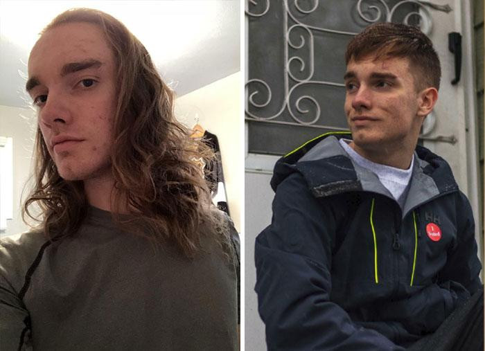 Thật may là anh ấy đã chọn cắt tóc sau hơn 2 năm nuôi tóc dài