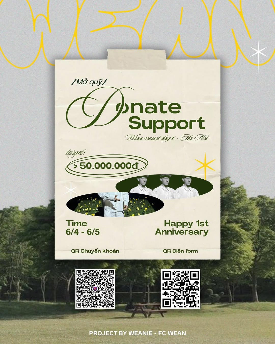 Project tiếp ứng cho Wean tại ATSH D-6 gồm 5 chặng, đang được fan hào hứng tham gia.