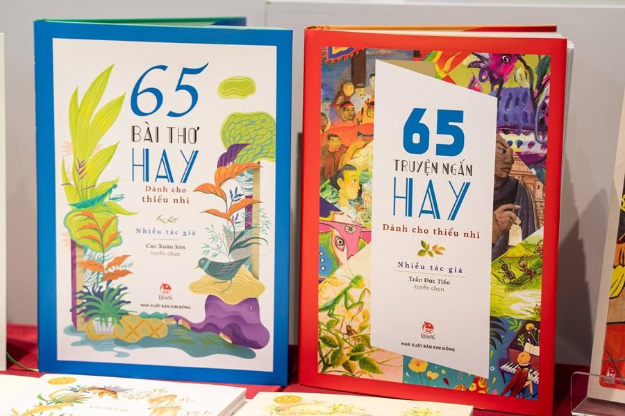 Hai cuốn tuyển tập truyện ngắn và thơ được NXB Kim Đồng giới thiệu nhân dịp sinh nhật 65 năm. Ảnh: Kim Đồng