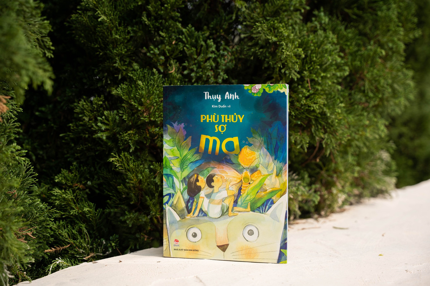 "Phù thuỷ sợ ma" với những bài đồng dao gần gũi giúp các bạn nhỏ tăng sự quan sát với cuộc sống xung quanh. Ảnh: Kim Đồng.