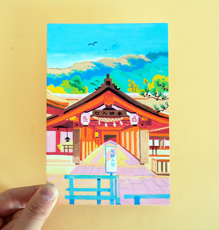 Đền Itsukushima Jinja ở Miyajima.