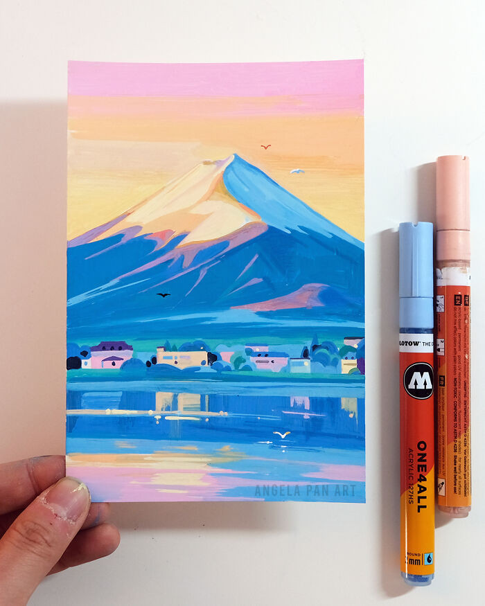 Khung cảnh ở Fujikawaguchiko.