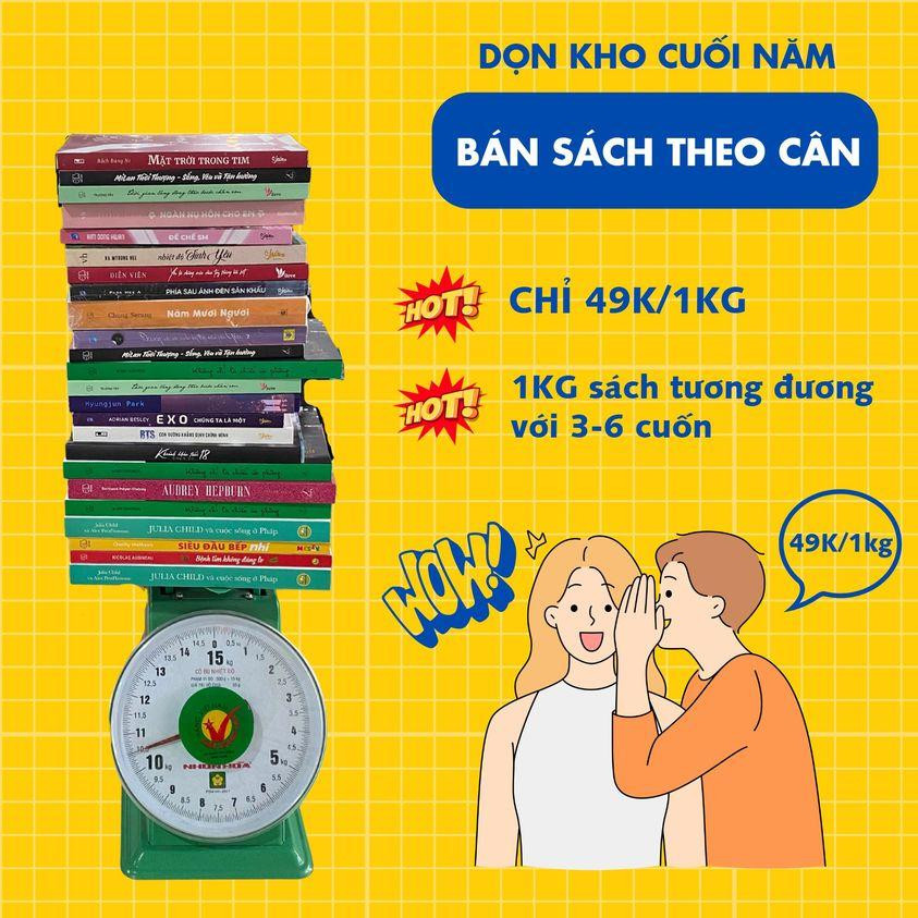 Bạn sẽ được mua một số loại sách với giá 49K/ kg. Ảnh: AZ Việt Nam. Bạn sẽ được mua một số loại sách với giá 49K/ kg. Ảnh: AZ Việt Nam.