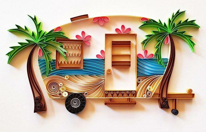 Tác phẩm của Gergana Pencheva có màu sắc sặc sỡ, cầu kỳ nên được cư dân mạng yêu thích