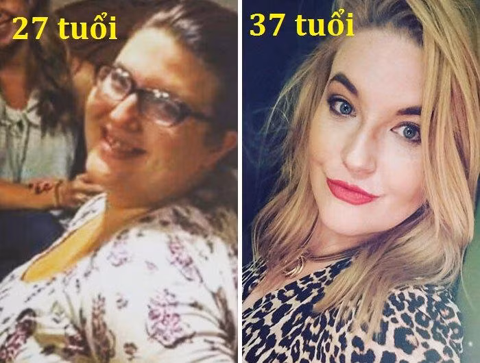 Nhìn 2 bức ảnh, bạn có thấy 10 năm trước cô ấy già hơn không?