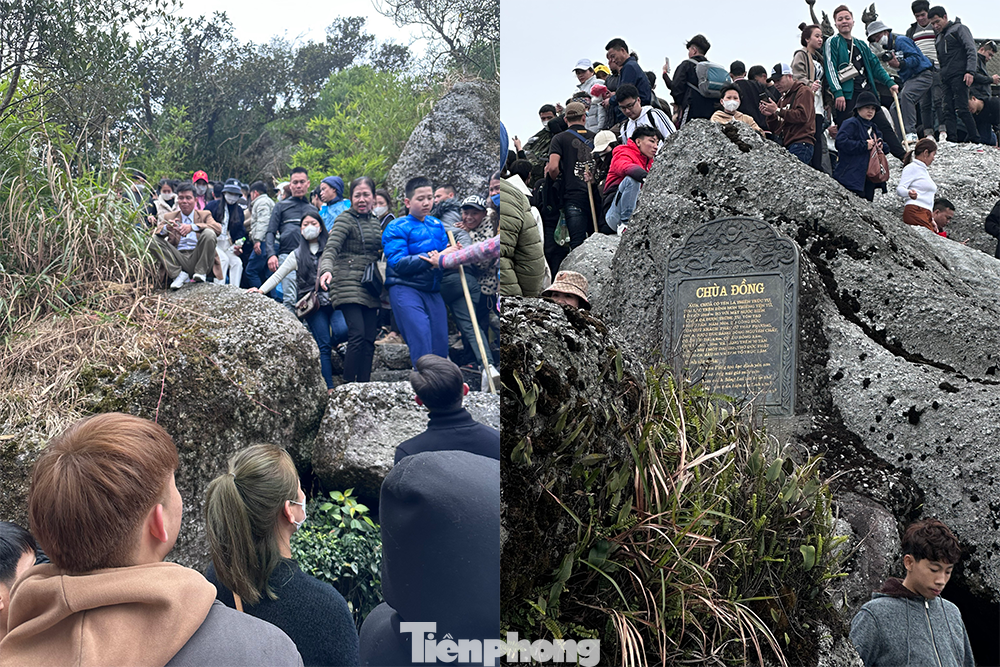 Do địa hình Yên Tử là núi đá lởm chởm, mây mù giăng phủ, đường đi trơn trượt nên từ dưới núi nhiều du khách phải mua gậy chống bằng tre, trúc để leo núi thuận tiện hơn.