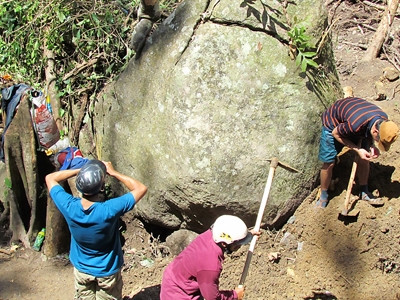 Phá rừng tìm kỳ nam. Ảnh: Đình Quân
