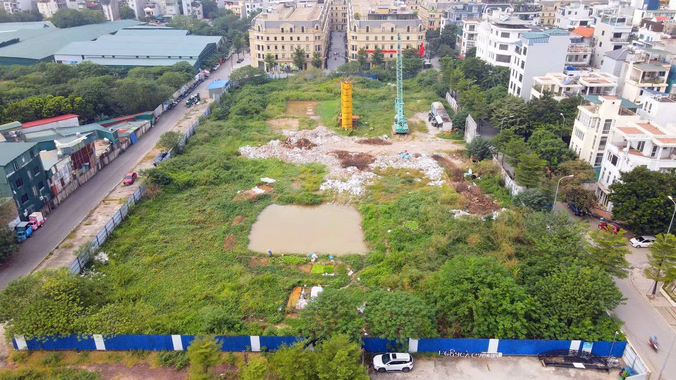 Vị trí ô đất nhà ở xã hội Hạ Đình.