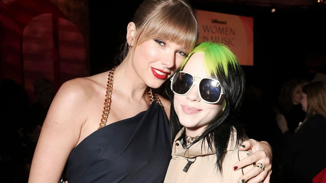 Taylor Swift và Billie Eilish từng dành cho nhau những lời khen có cánh, nhưng mối quan hệ tốt đẹp giờ không còn. Ảnh: Getty Images. Taylor Swift và Billie Eilish từng dành cho nhau những lời khen có cánh, nhưng mối quan hệ tốt đẹp giờ không còn. Ảnh: Getty Images.